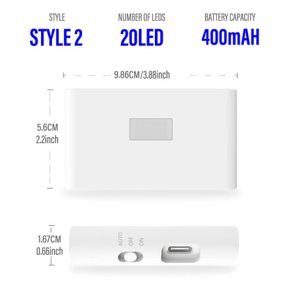 Luz Noturna LED por Indução – Sem Fio, Recarregável via USB