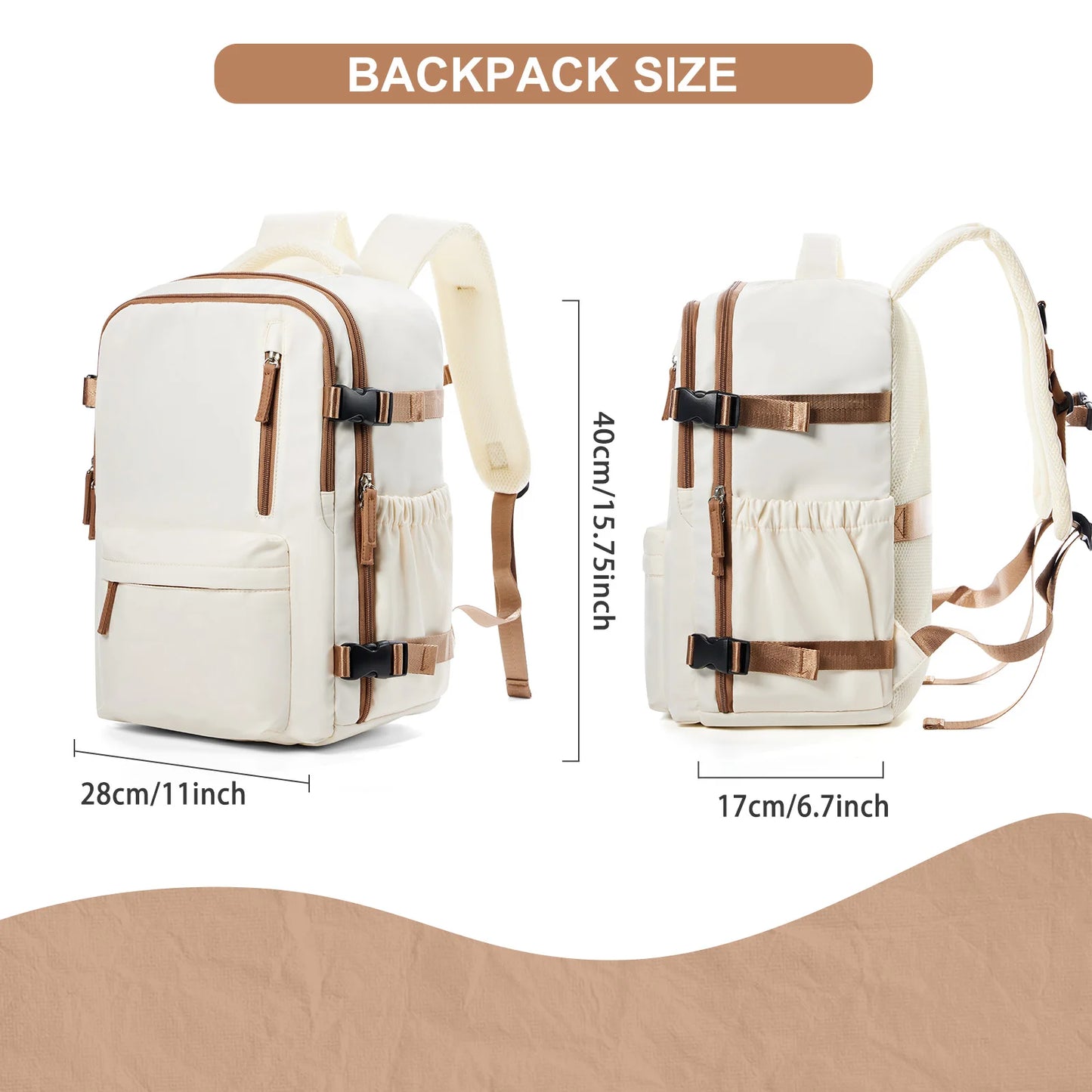 Mochila de Viagem  – 40x30x20cm  Leve, Resistente e com Compartimento para Notebook 15.6