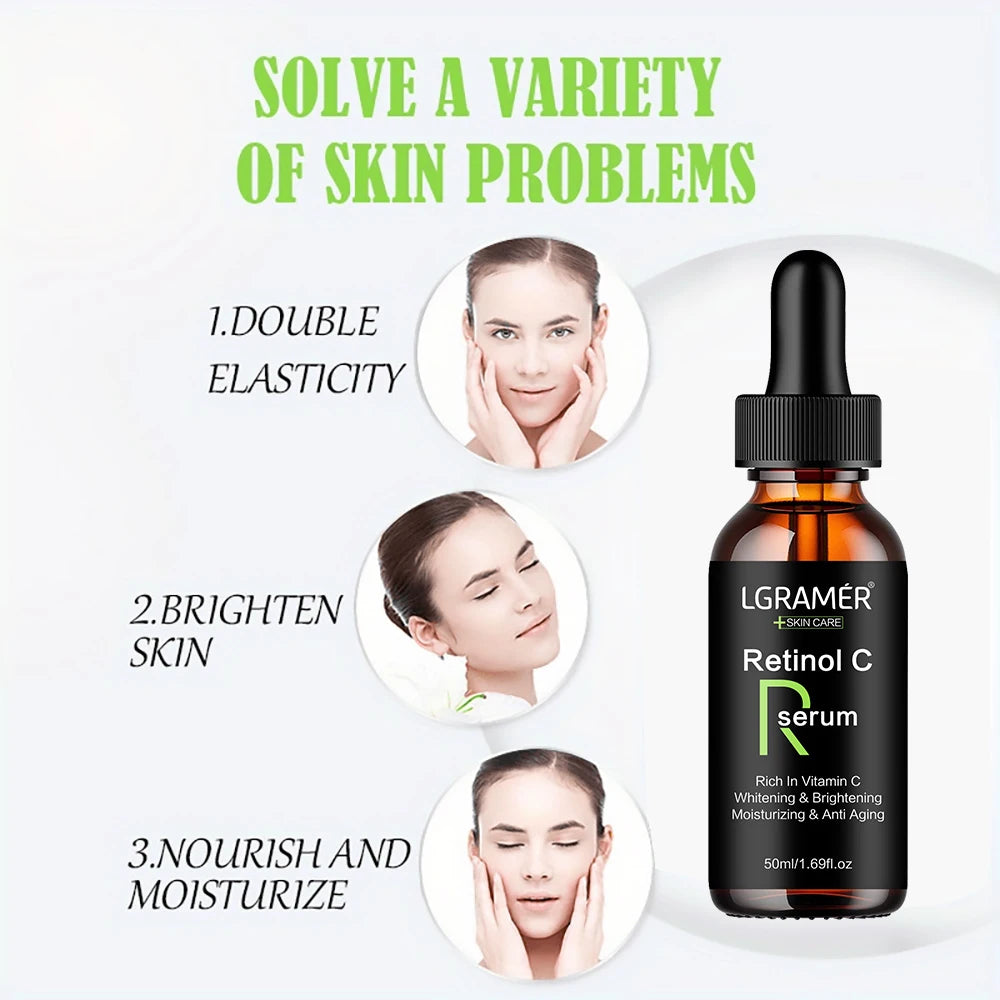 Sérum Facial com Retinol – Anti-Idade, Clareador e Firmador