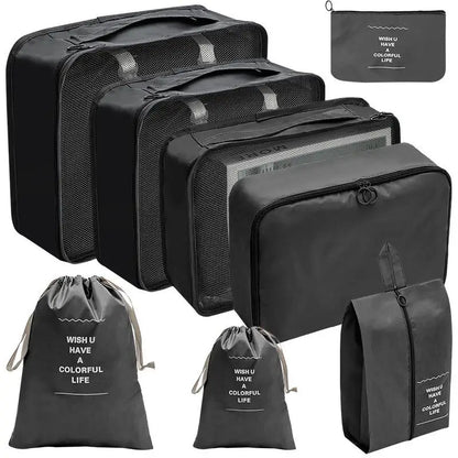 Conjunto de Organizadores de Viagem – 7/8/9/10 Peças, Arrumação para Mala, Bolsas