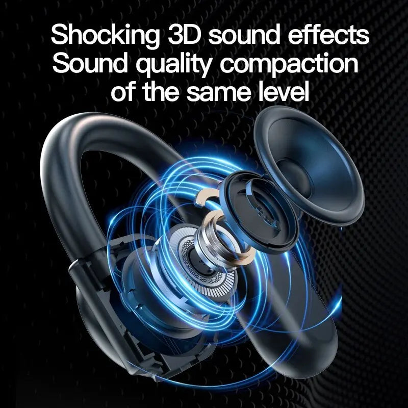 Bone Conduction Headphones Bluetooth Wireless Headphones with Mic Noise Cancelling and Handsfree