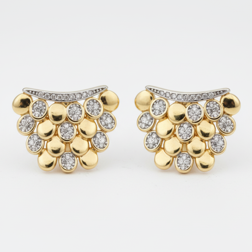 Brincos Cacho Zirconia