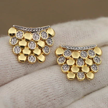 Brincos Cacho Zirconia
