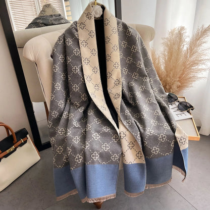 Cachecol Pashmina  Luxo Inverno – Toque de Cashmere 185x65cm
