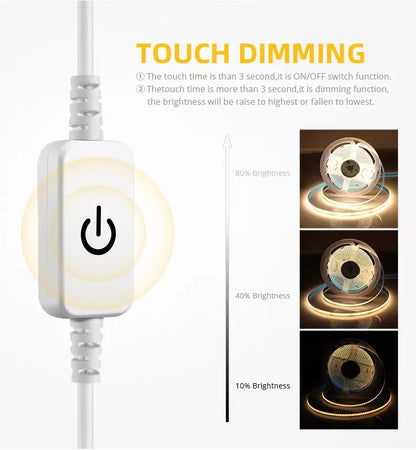 Fita LED com Sensor Touch – Regulável, USB