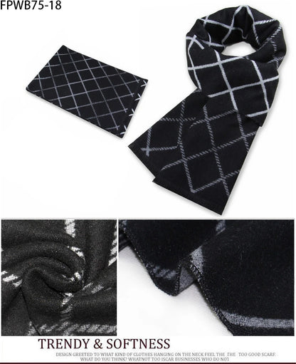 Cachecol Masculino Xadrez — Estilo e Conforto para os Dias Frios
