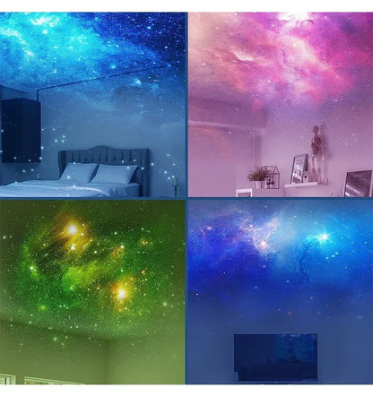 Luminária Projetor Noturna LED  Efeito Céu Estrelado