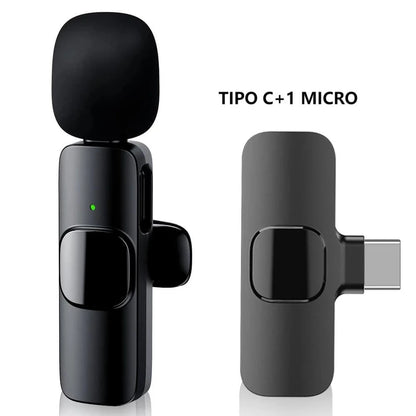 Microfone Sem Fio captação de áudio em 360°