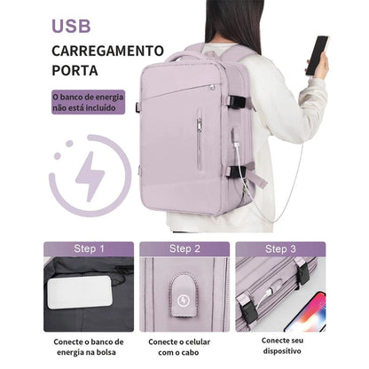 Mochila de Viagem Aprovada para Avião